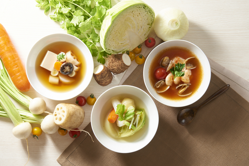 【朝食】3種の選べるスープ
