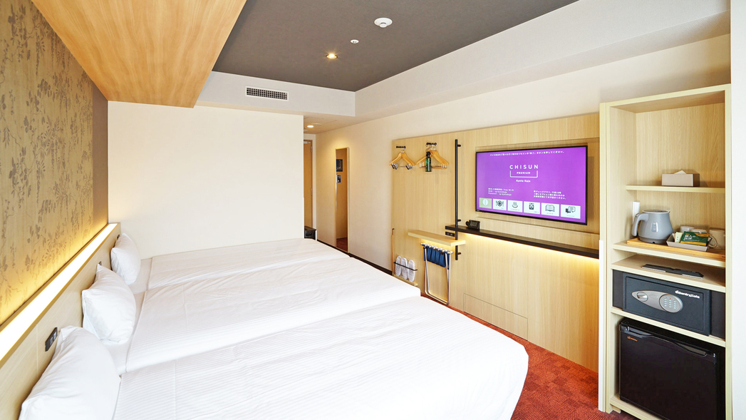 【スタンダードツイン】シンプル&快適な20㎡のツインルーム。