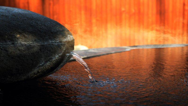 不忘の湯の湯口