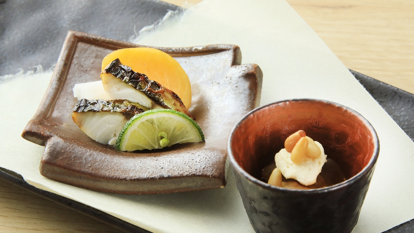 【ご夕食】食事のはじめを彩る前菜（一例）
