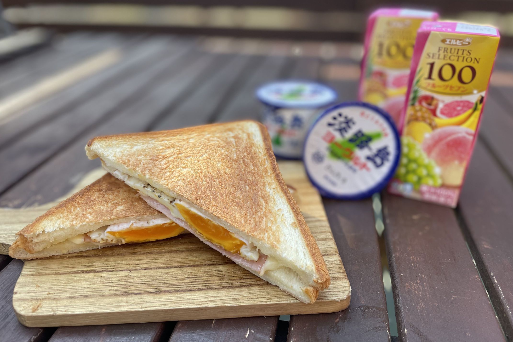 朝食ホットサンド