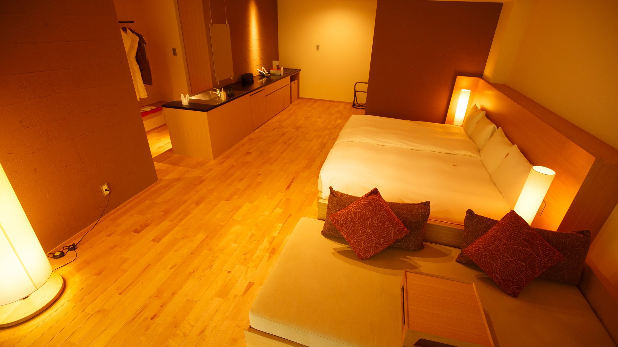 【竹】青森檜葉または御影石の露天付客室（60-72平米）お部屋の一例