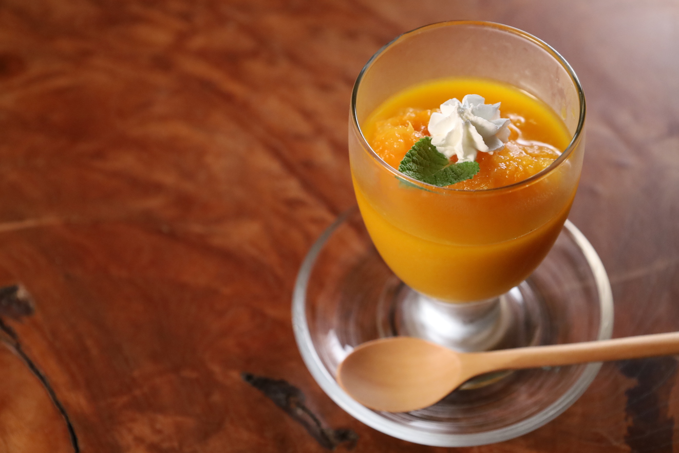 夕食メニュー手作りマンゴープリン