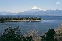 大瀬岬と富士山