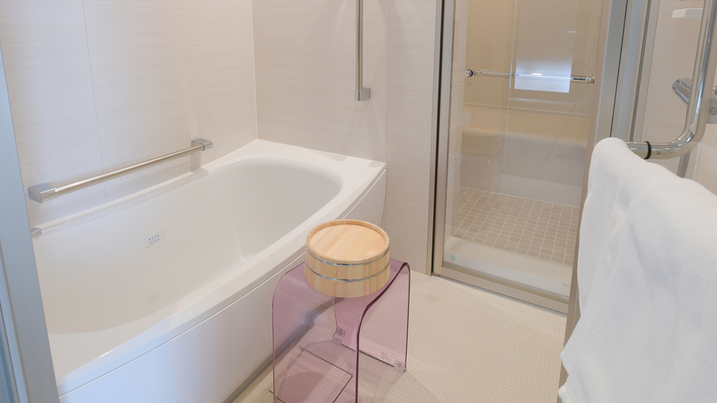 BABAスイート浴室お水を張って水風呂にも！