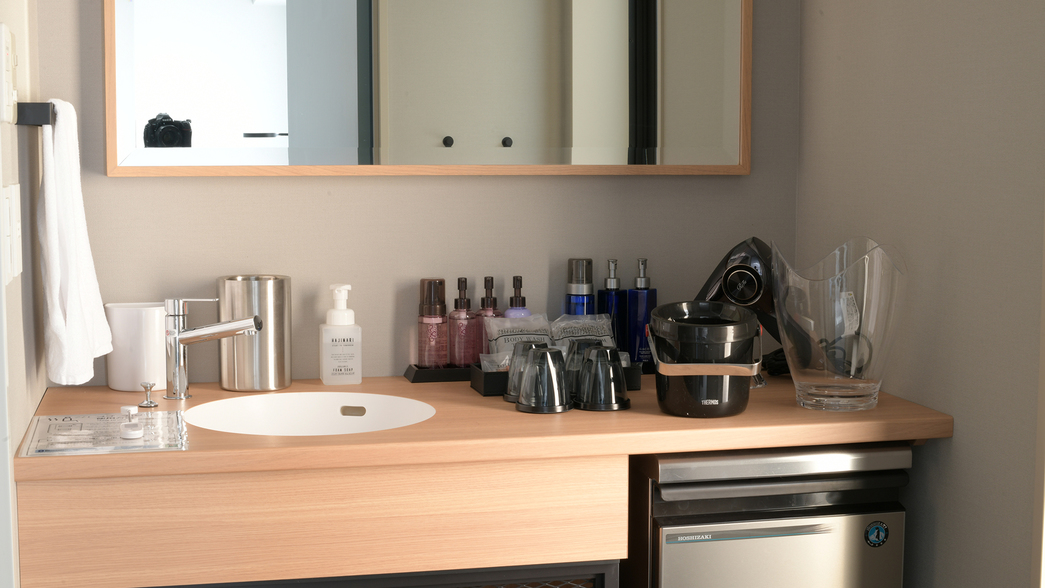 BABAスイート洗面台本客室専用のアメニティをご用意♪