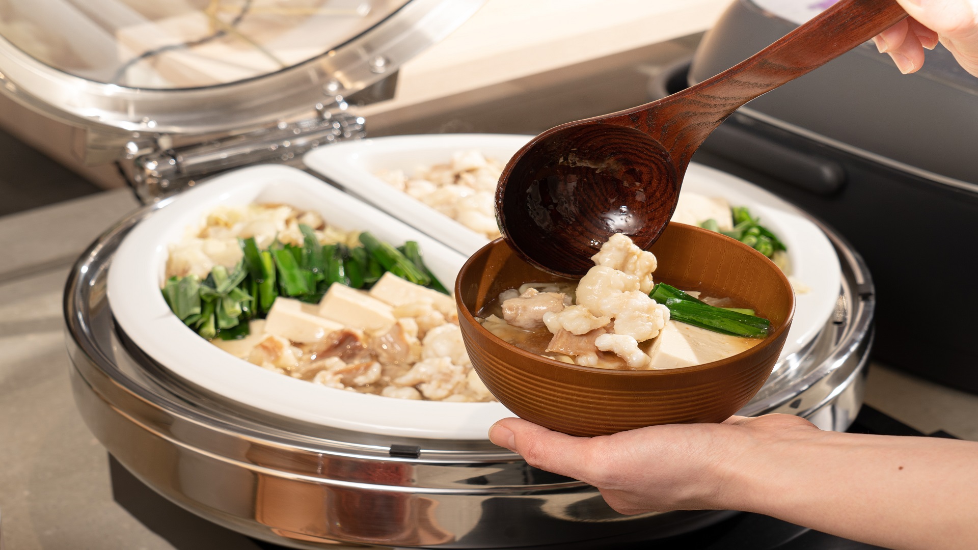 もつが柔らかく煮込まれています♪