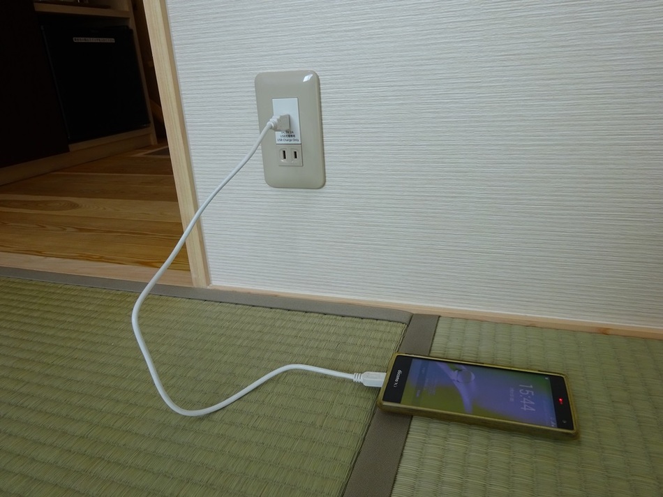 ４畳半タイプのＵＳＢコンセント利用例
