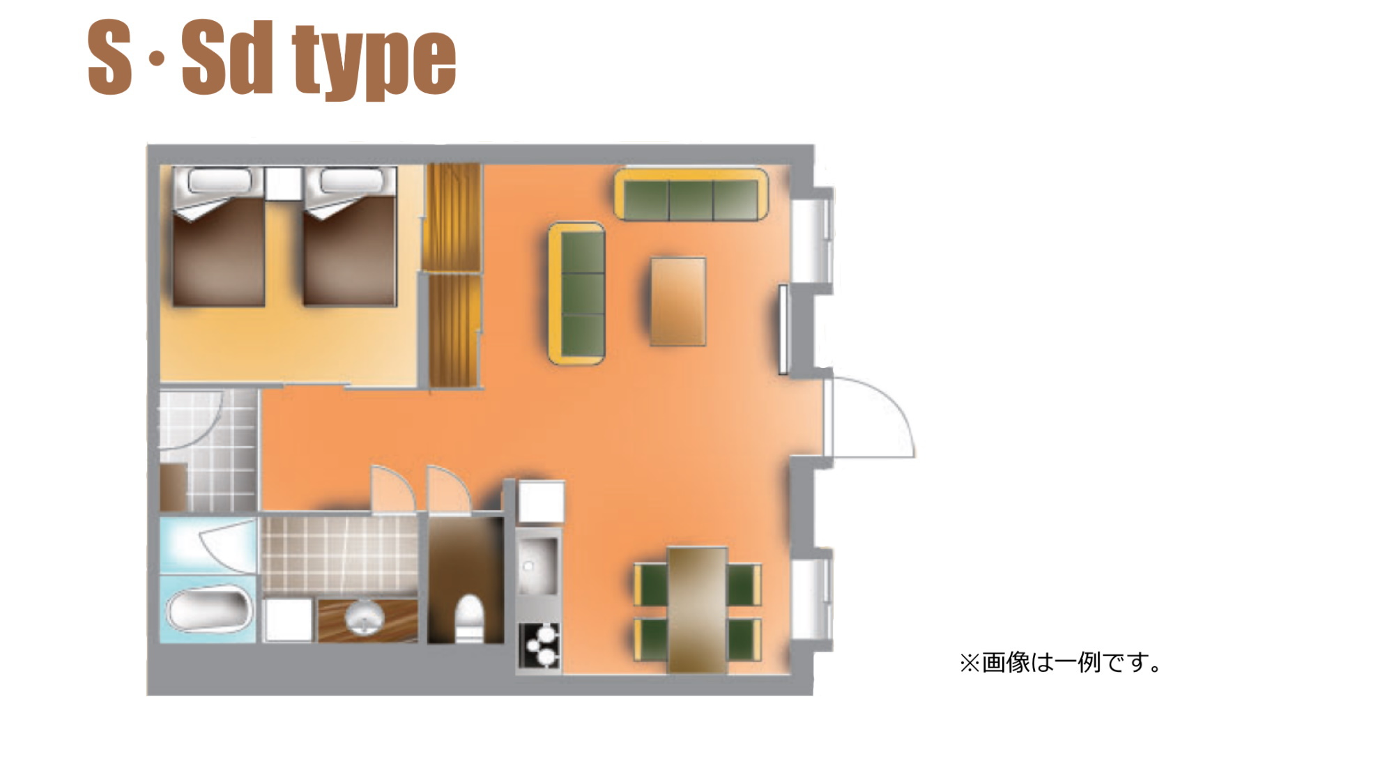 S・Sdタイプ間取り図※一例です。