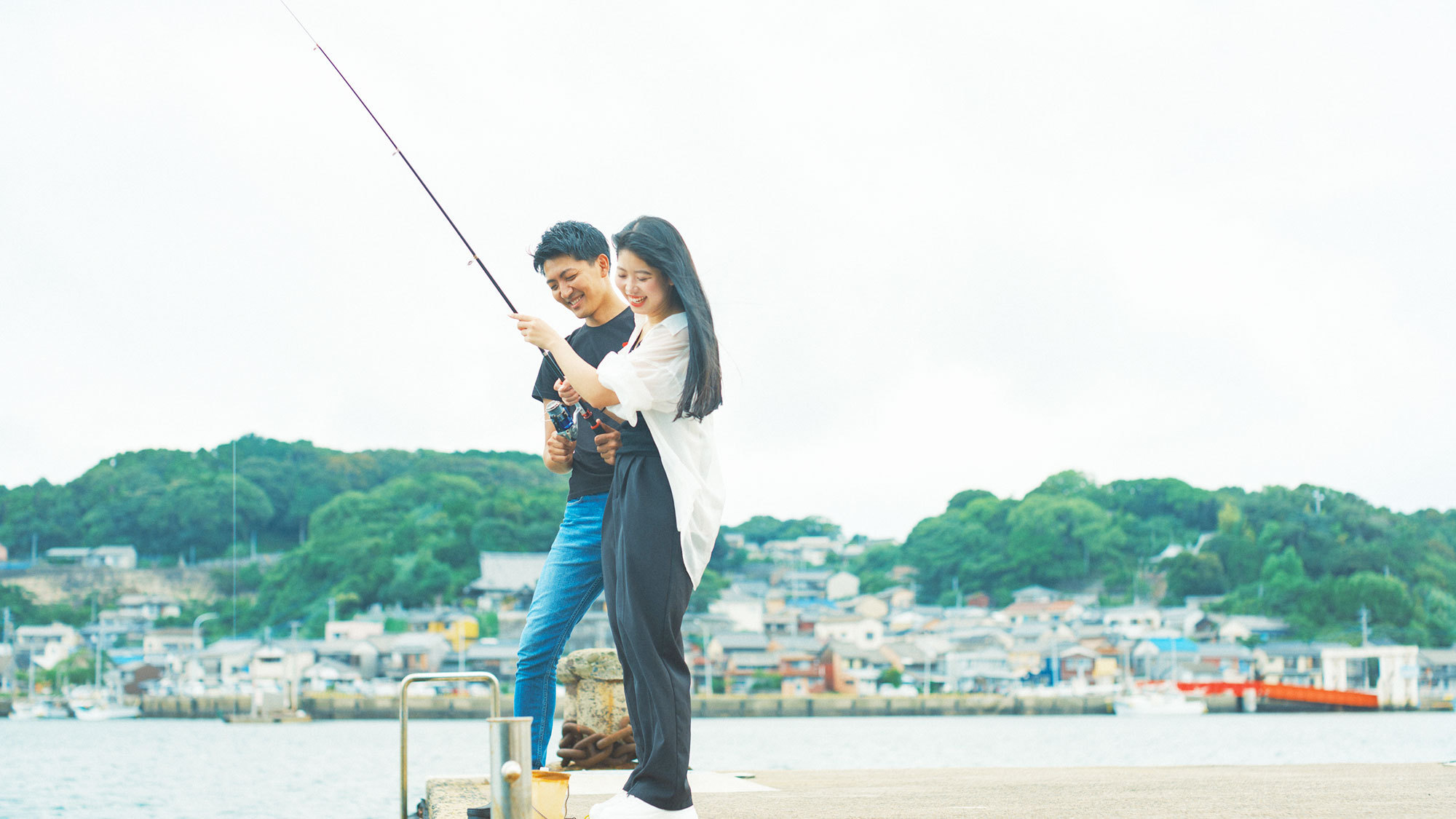 【釣り体験】初めての方も気軽にチャレンジできます！釣った魚はBBQで召し上がれ♪