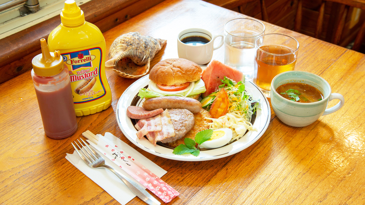 *【朝食一例】ボリュームたっぷり！アメリカンな朝食♪