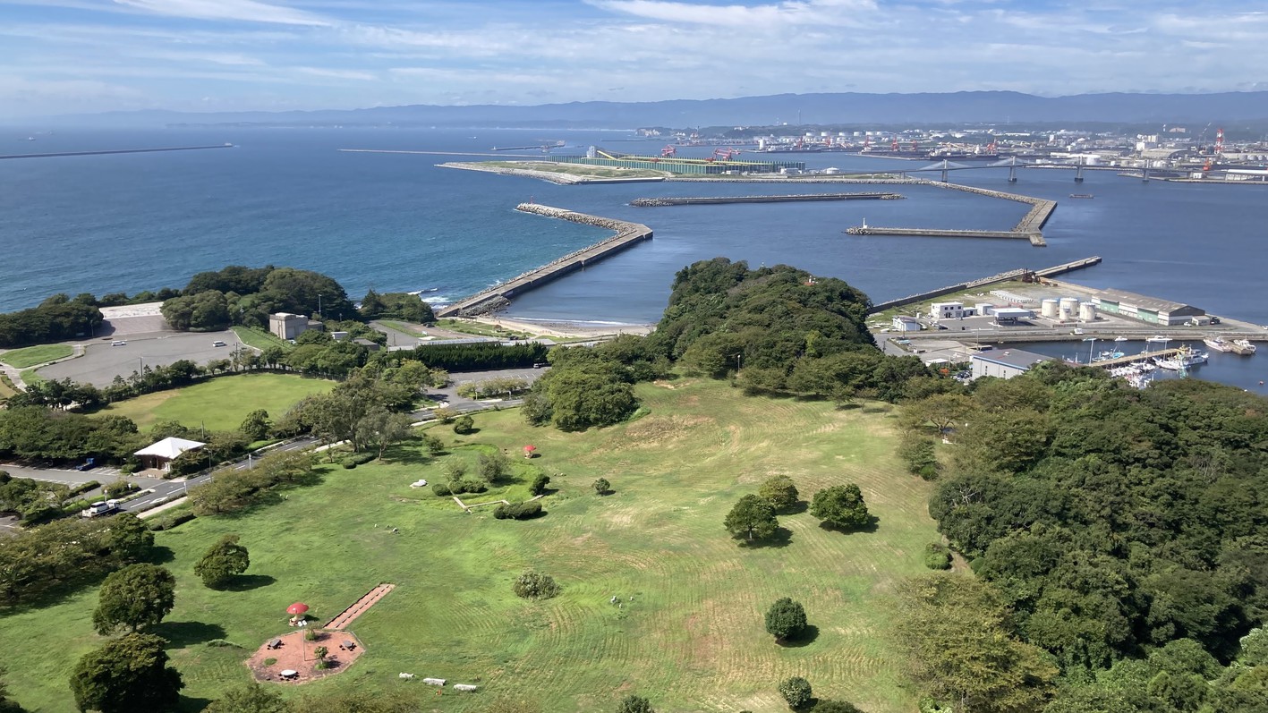 マリンタワーからの小名浜港