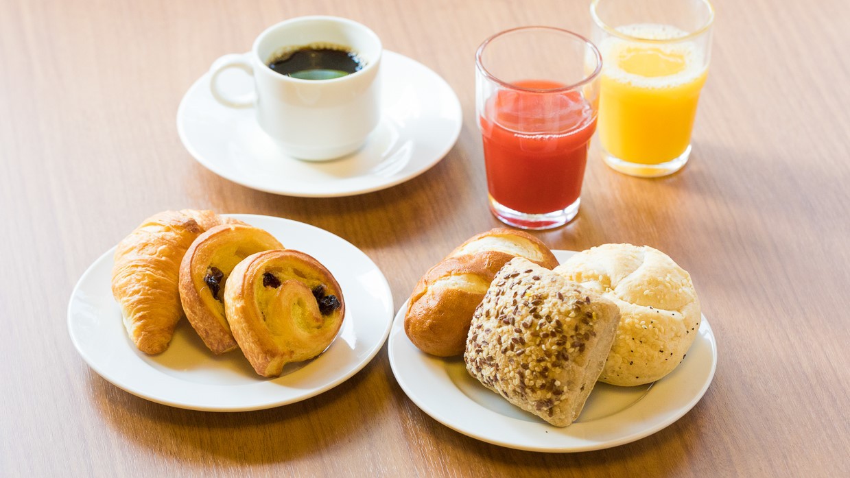 朝食メニューお時間が無い方で、軽食としてお召し上がりください