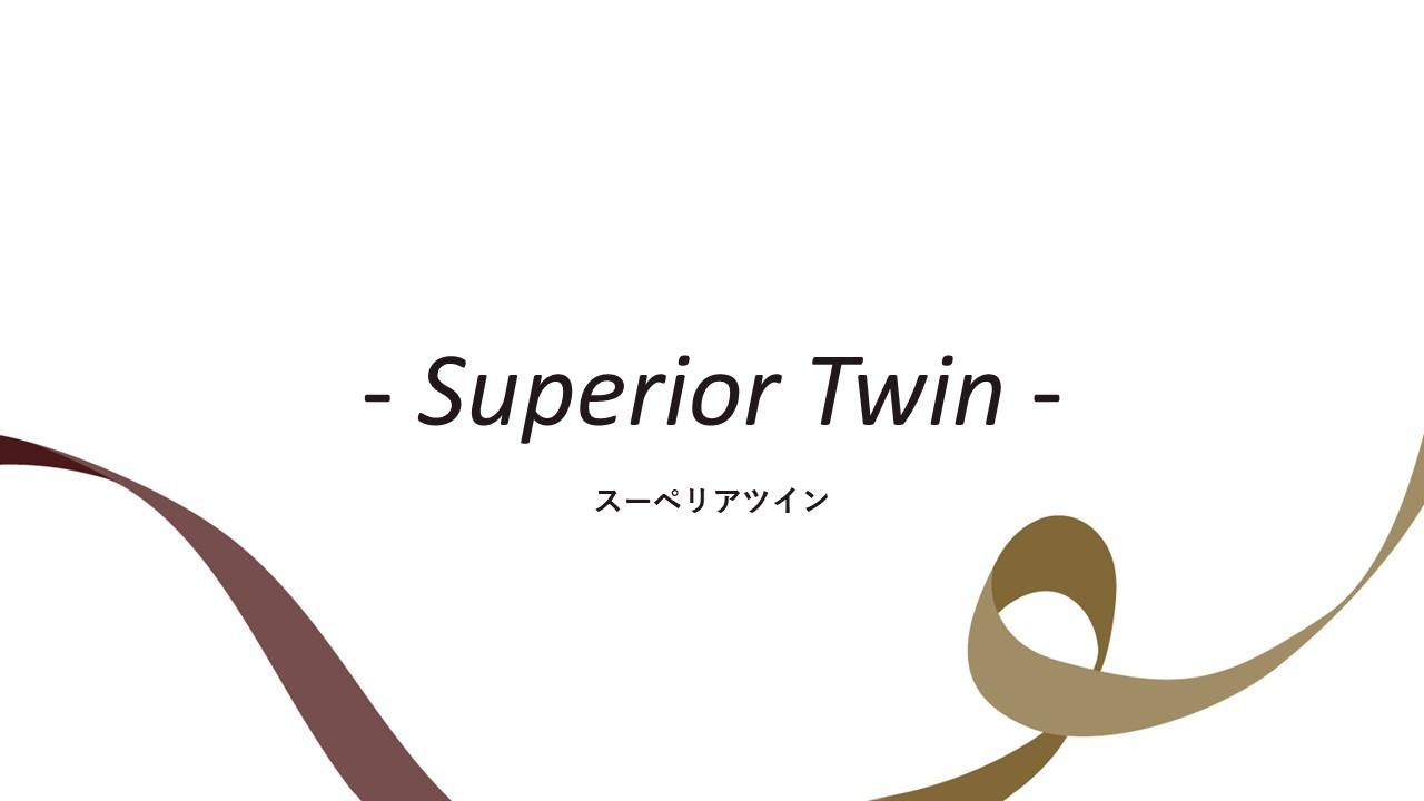 客室紹介(スーペリアツイン)