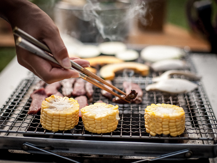 ・【BBQ】自然の中でランチBBQ贅沢なお肉と彩ゆたかな四季のお野菜と一緒にお楽しみください