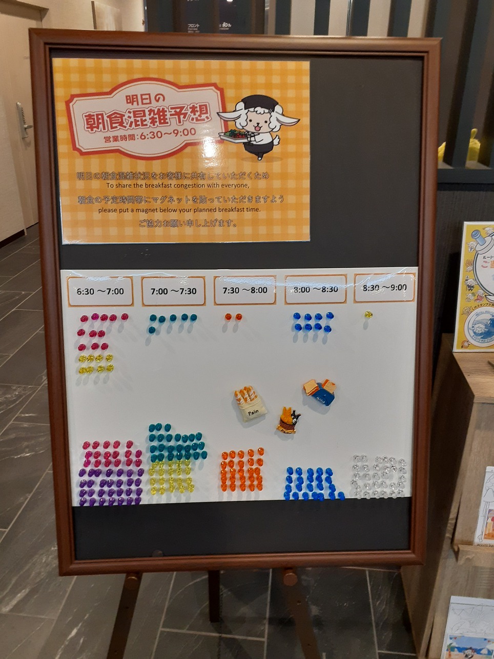 朝食混雑状況確認版