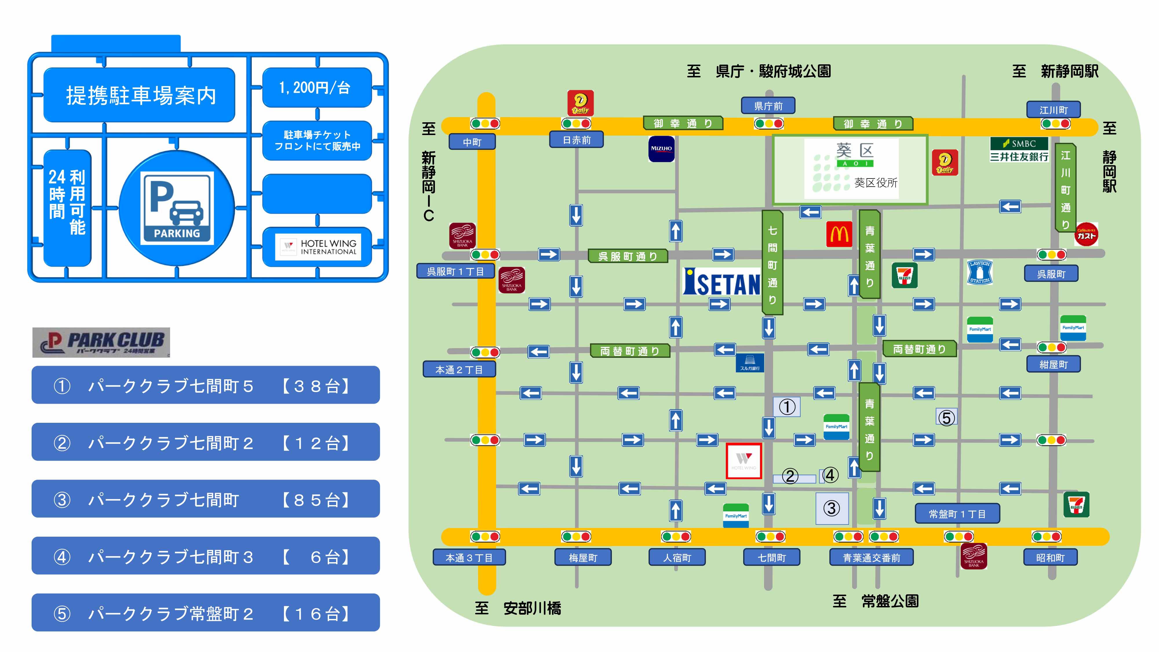 提携駐車場のご案内