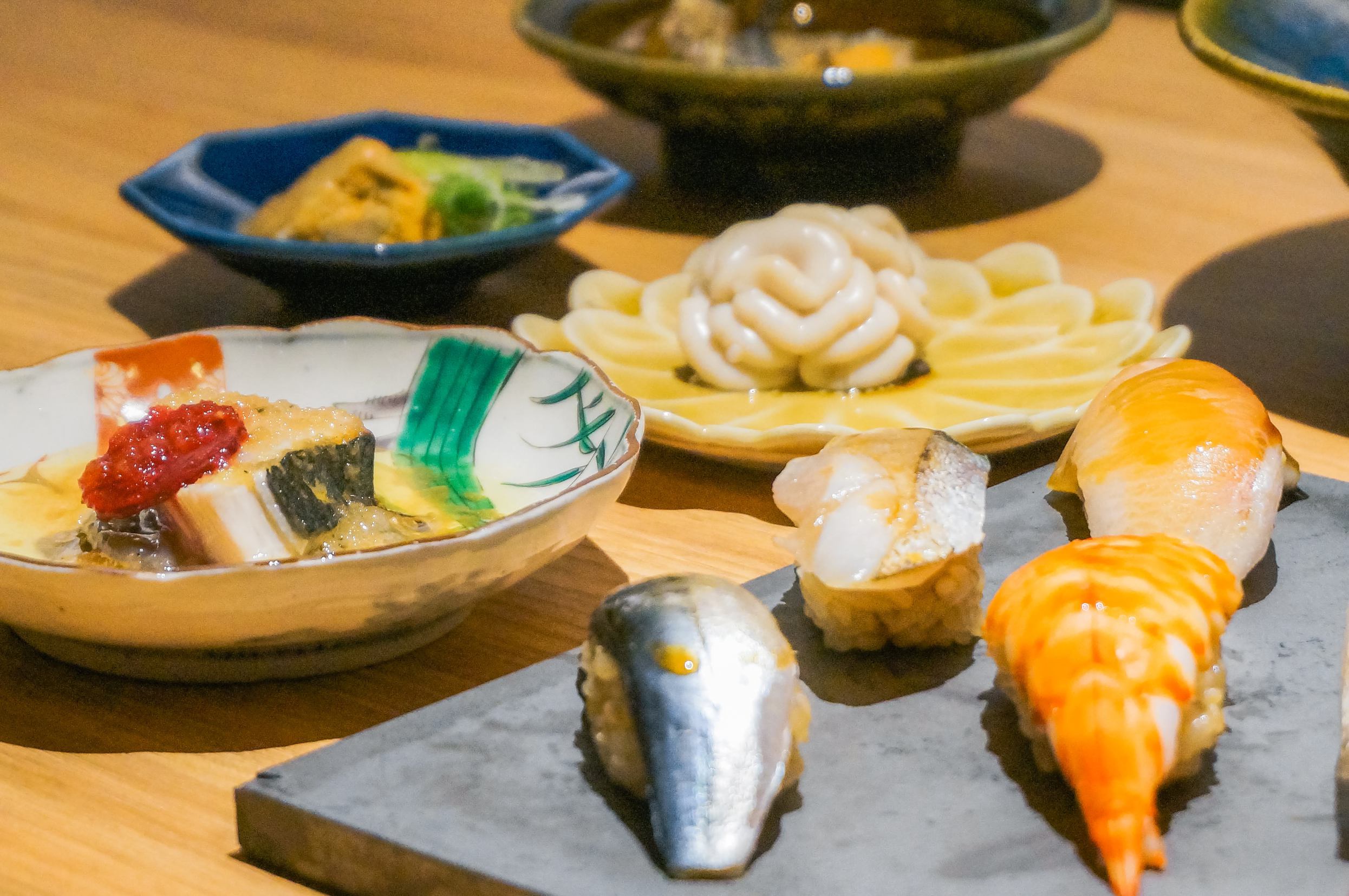 淡路島の恵み 季節の一品料理と握り寿司コース