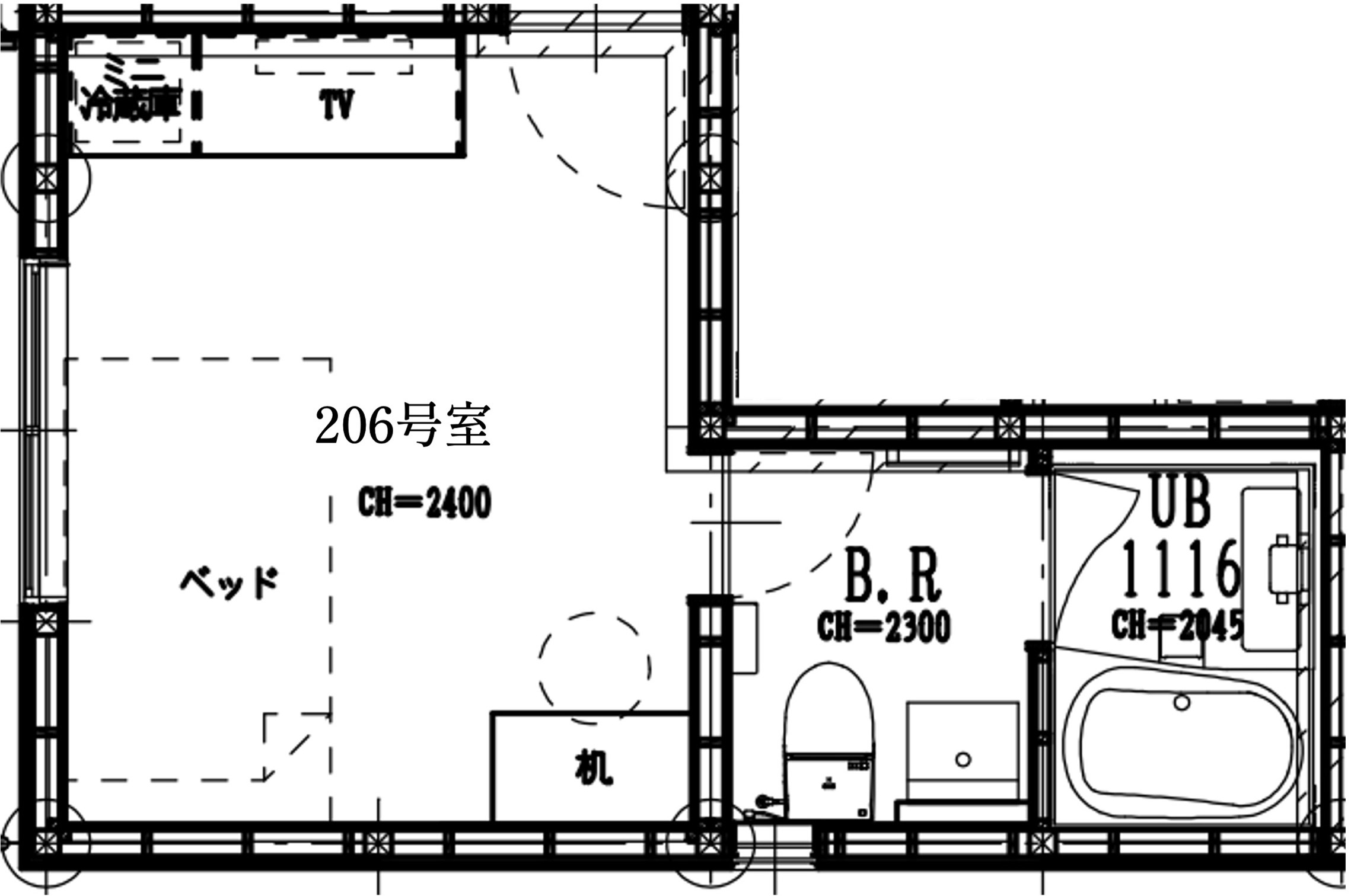 206間取り