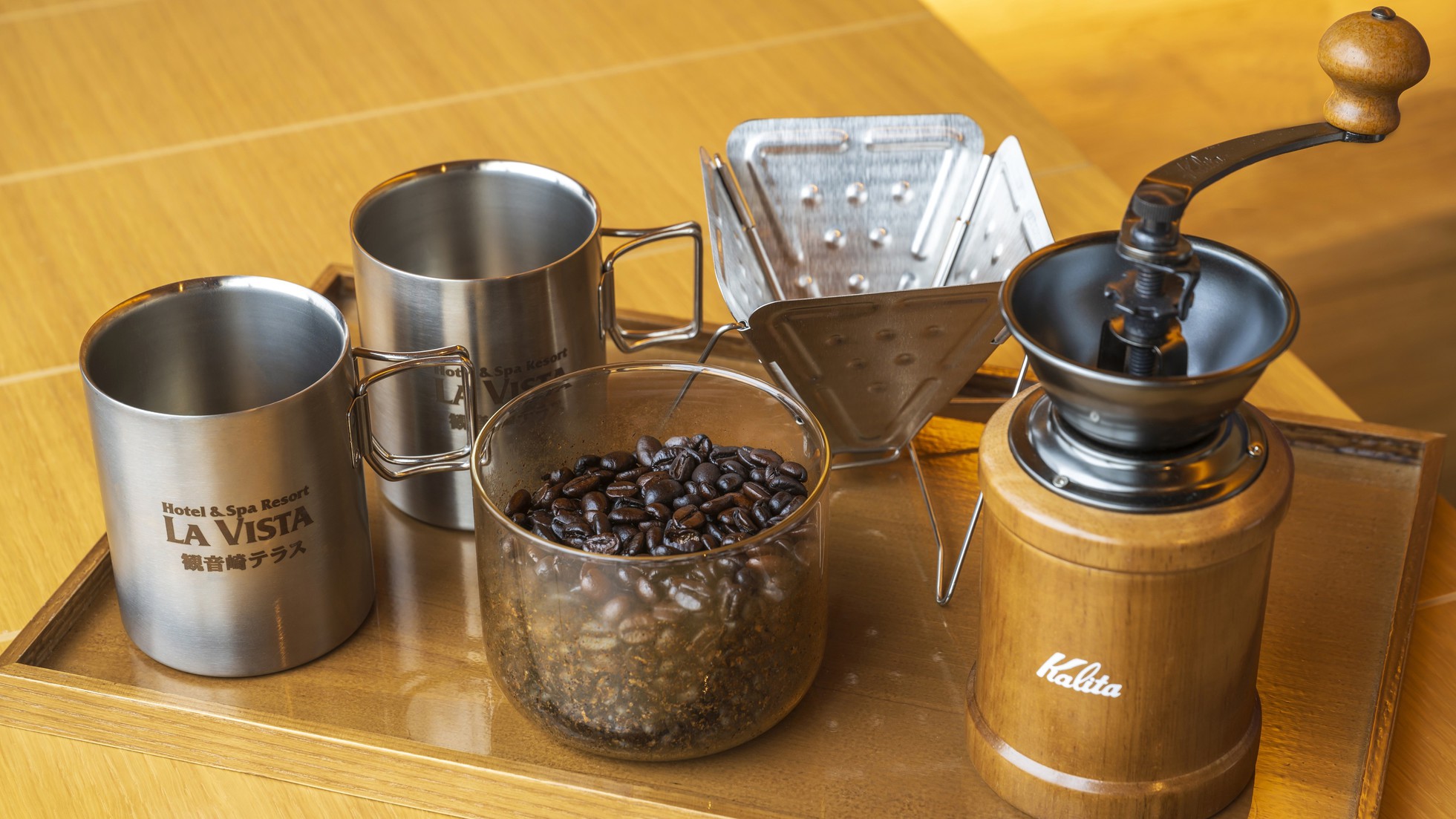 グランピング棟専用コーヒーミル