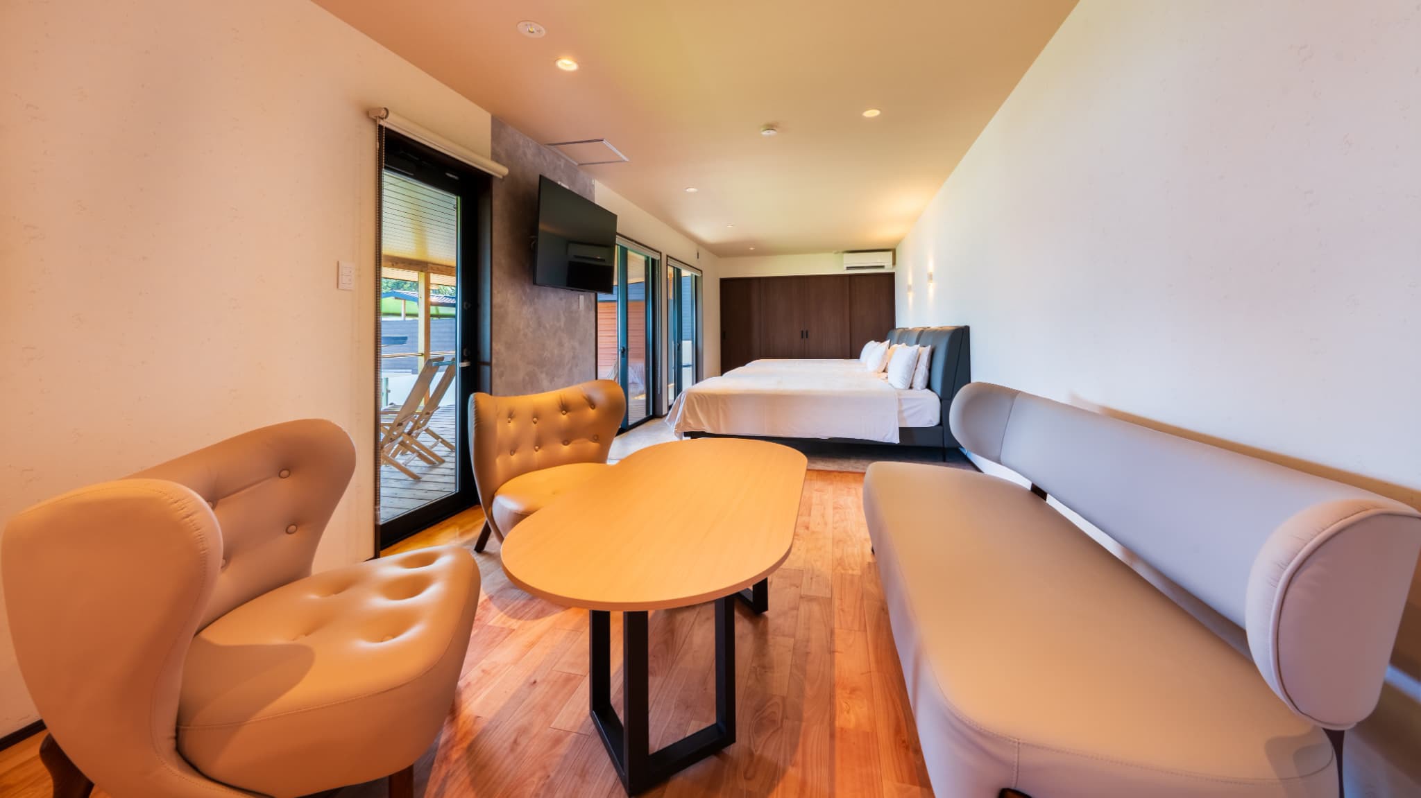 【スタンダードヴィラ／洋室／3ベッド】