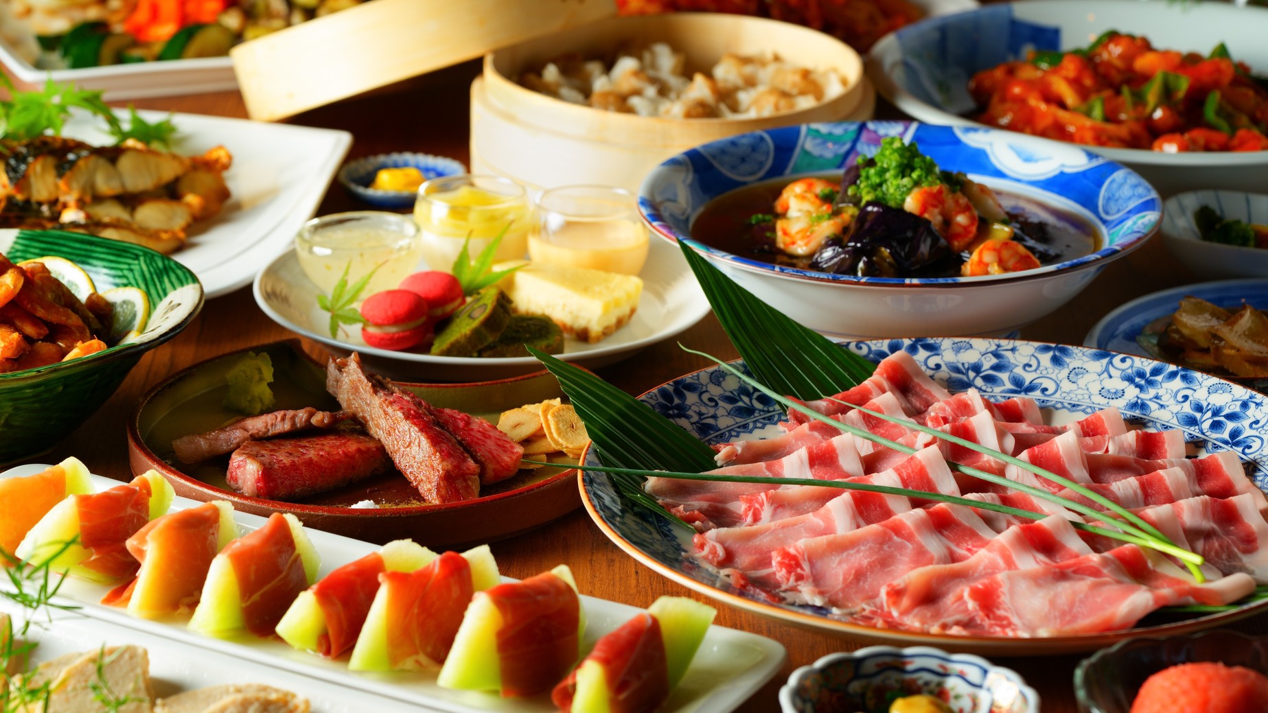 ビュッフェ夕食一例