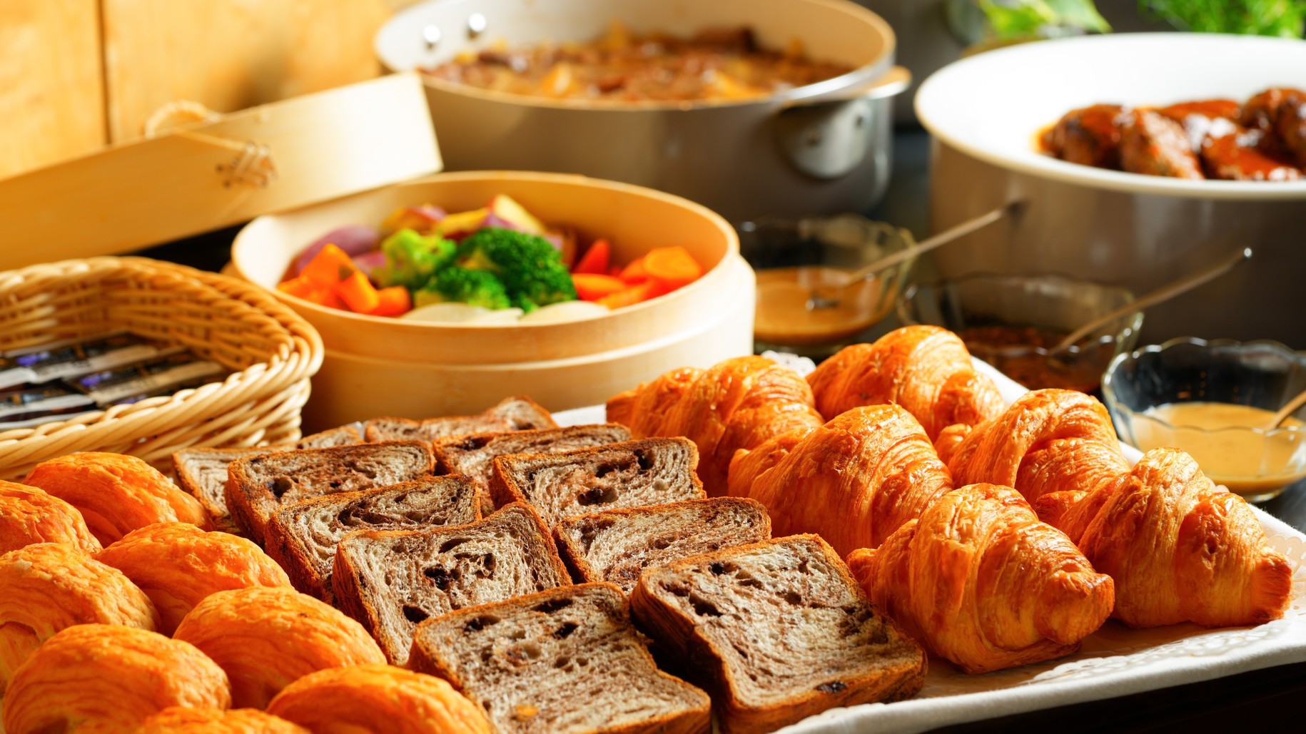 ビュッフェ朝食一例