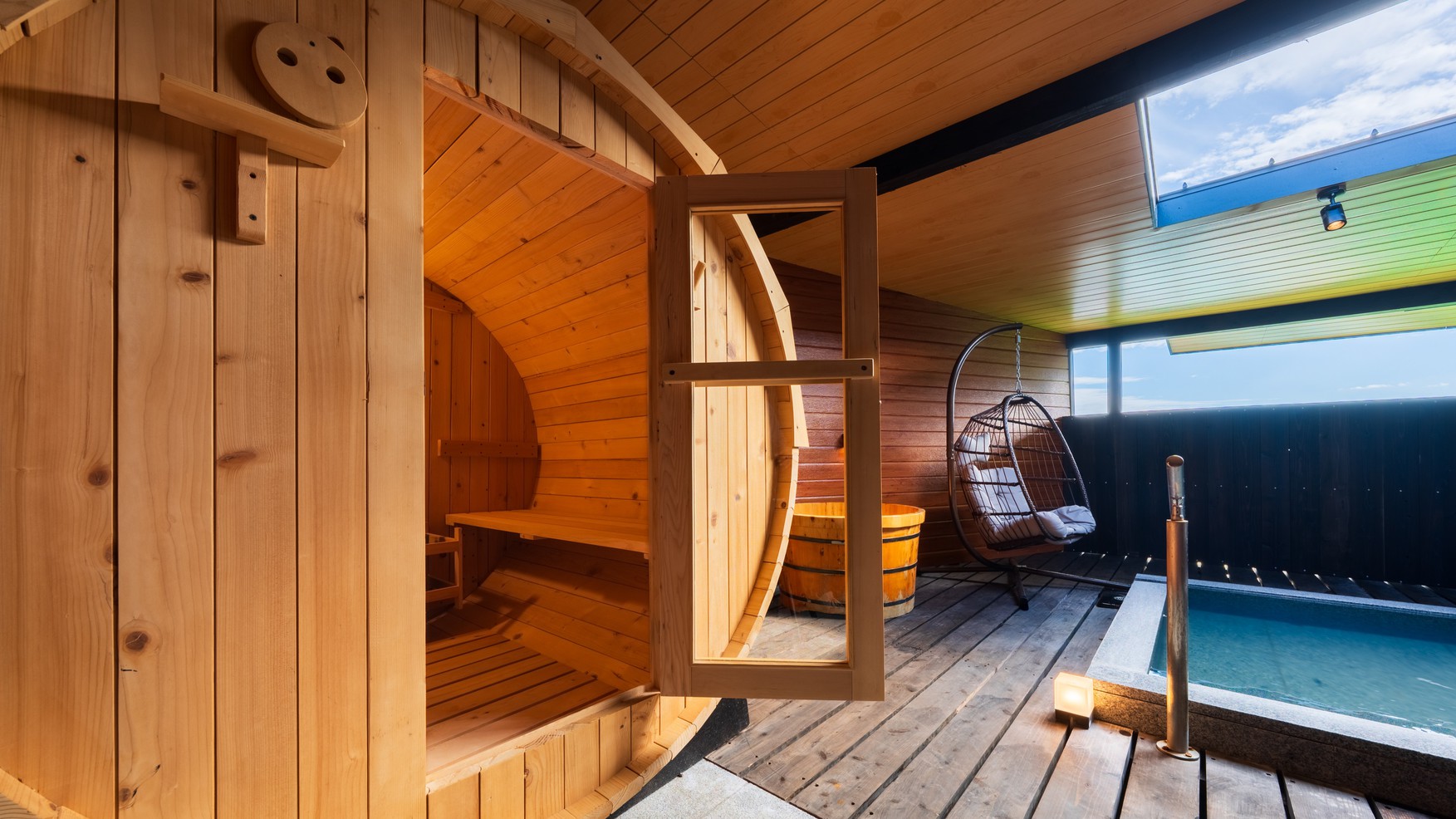 【スタンダードヴィラ／洋室／2ベッド】温泉・サウナ付