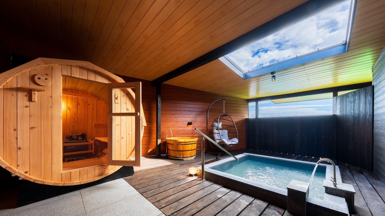 【スタンダードヴィラ／洋室／2ベッド】温泉・サウナ付