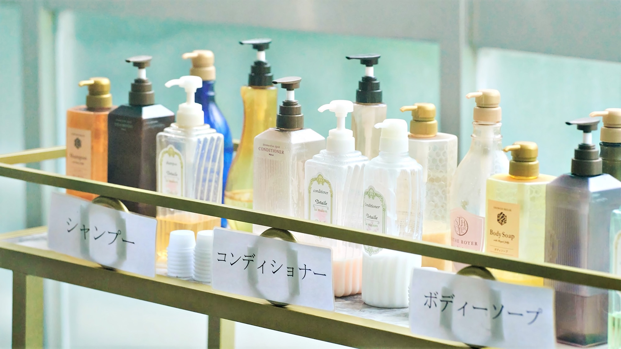 シャンプーバー ご自由にどうぞ♪
