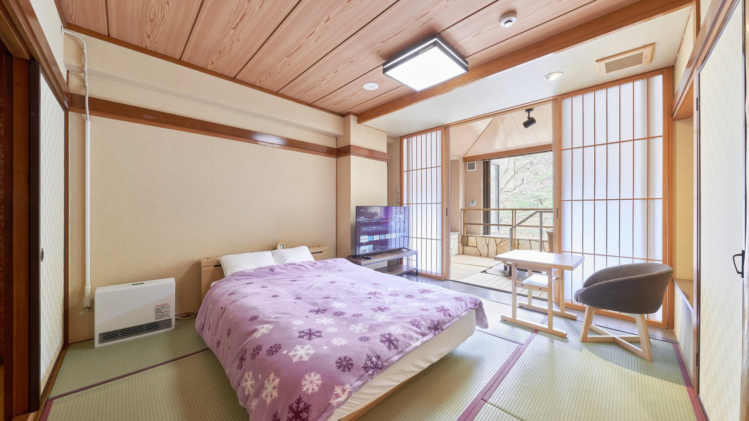 ダブル【温泉付個室露天風呂】102号室