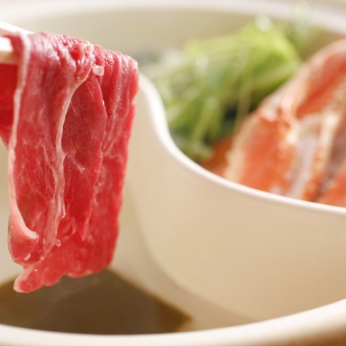 カニと但馬牛のＷ鍋