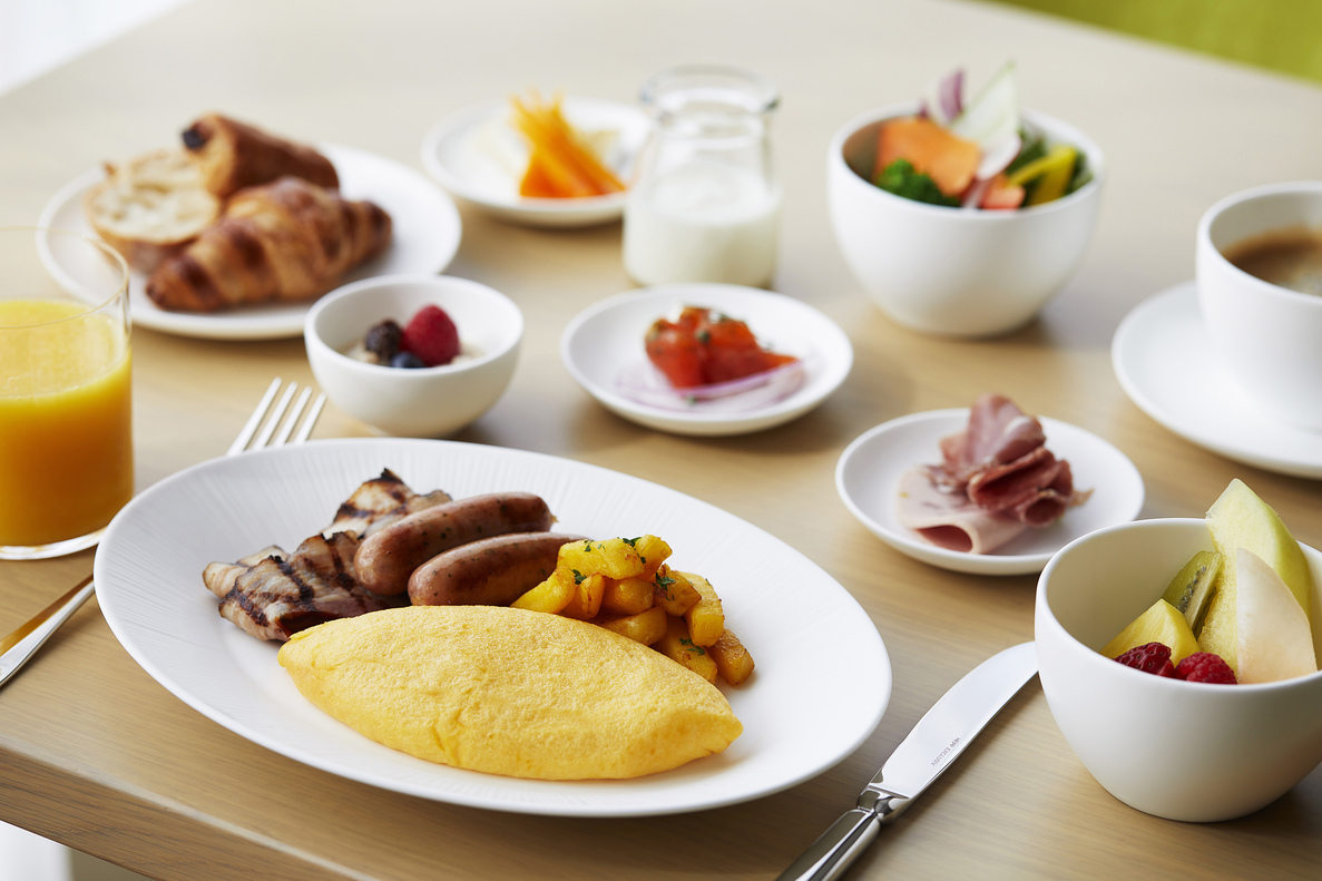 【Marriott Bonvoy会員価格対象プラン】メイン料理が選べる朝食ブッフェ（朝食付）