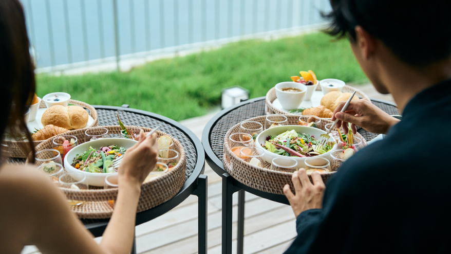 テラス_朝食2