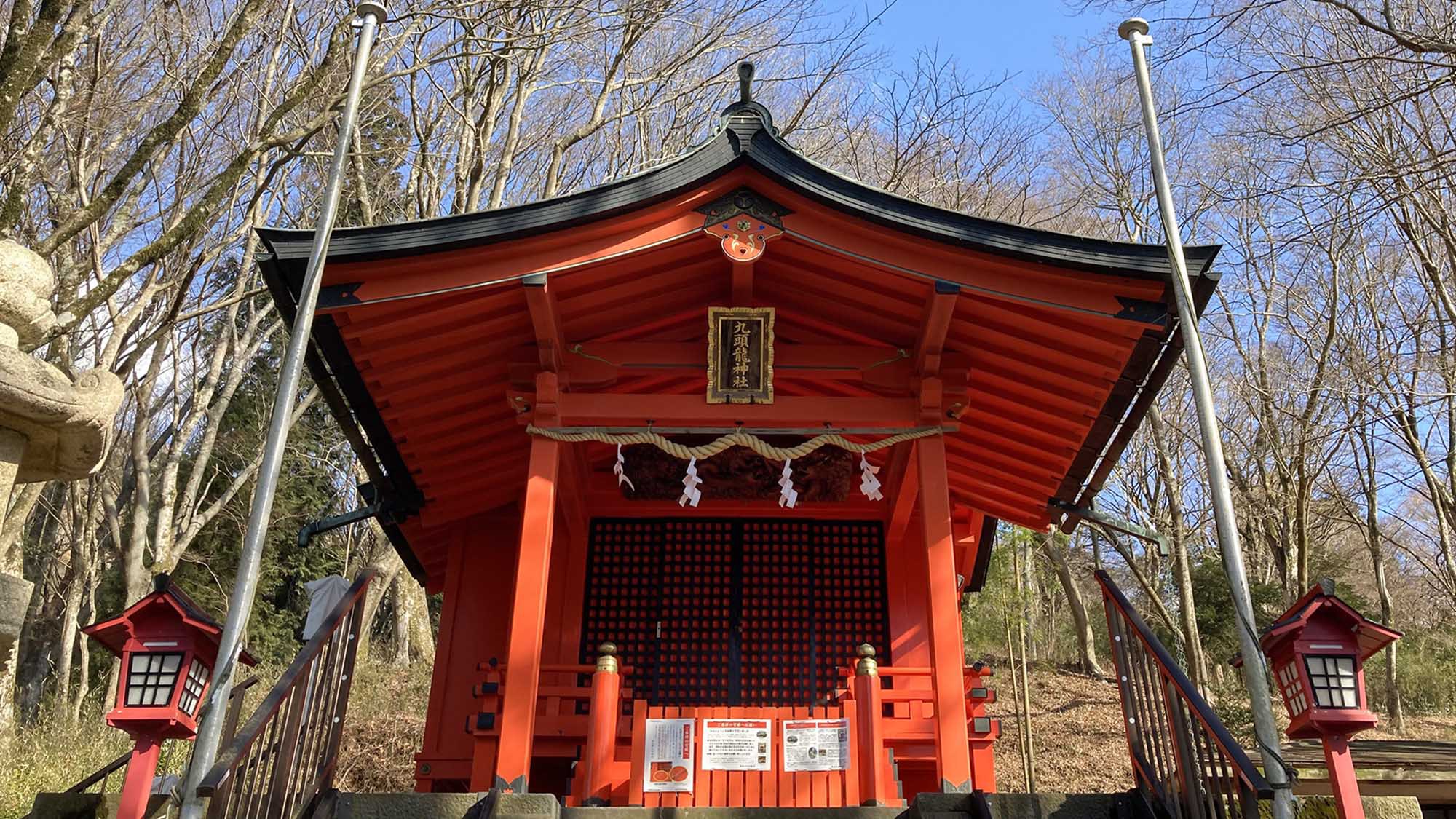 ・【九頭竜神社】こちらが箱根神社のすぐ横の境内に祀られている九頭竜神社の分社（新宮）です