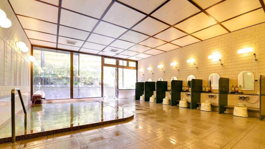 *【大浴場】長野県松本市北東部にある“;浅間温泉”;は、無色透明の弱アルカリの泉質です。