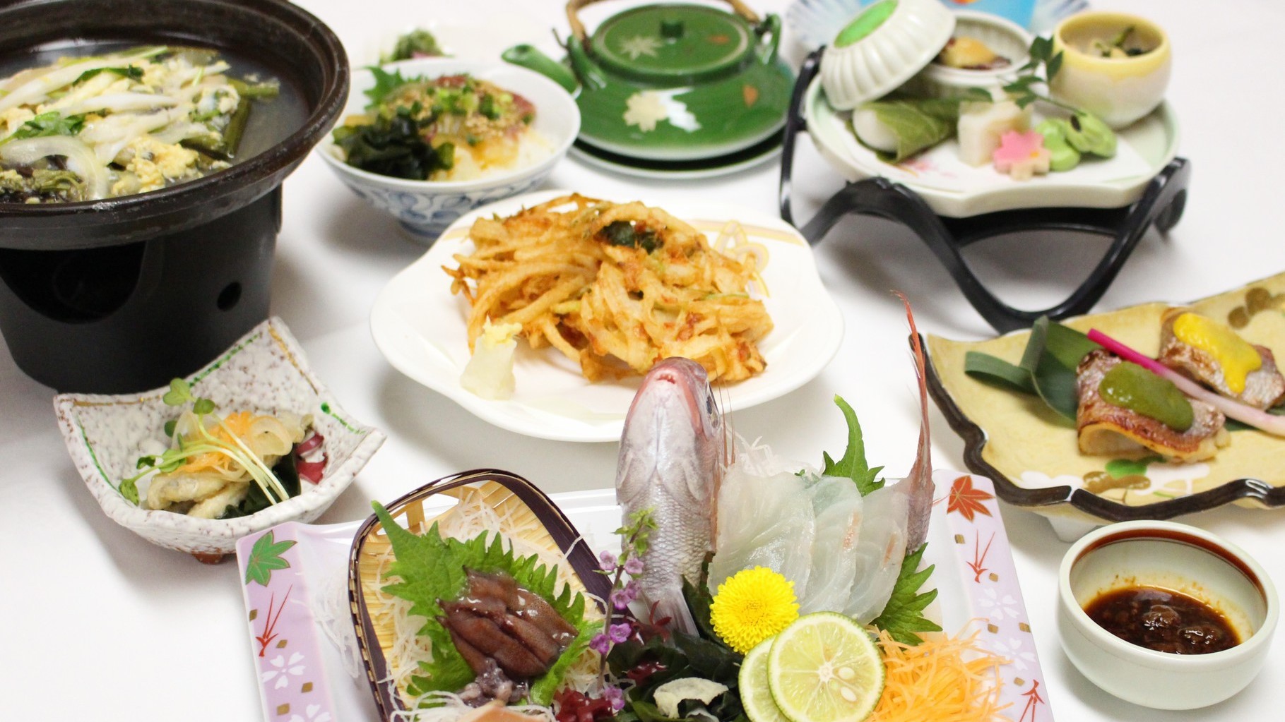 桜鯛と旬菜会席（イメージ）