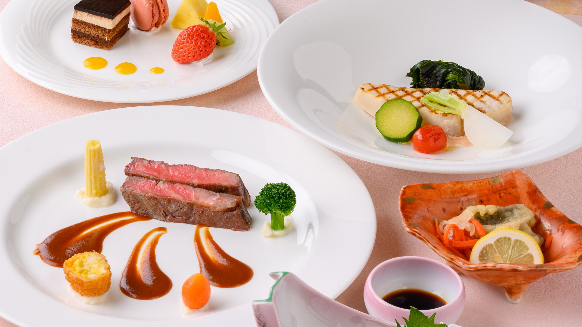 【夕食例】和洋折衷プラン2024年春（2024年3月〜5月）