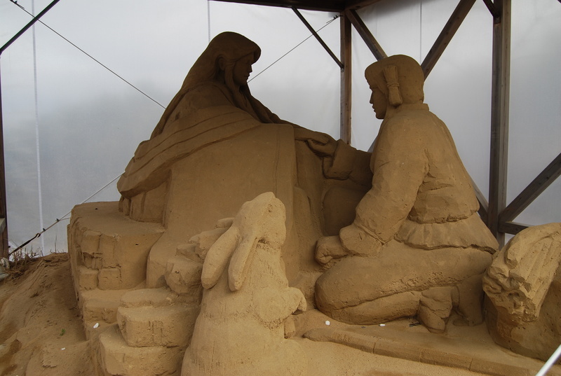 白兎神社砂像