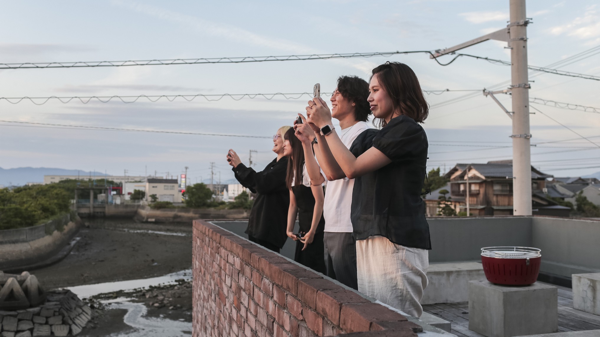 COTON102BBQエリアで夕日の撮影