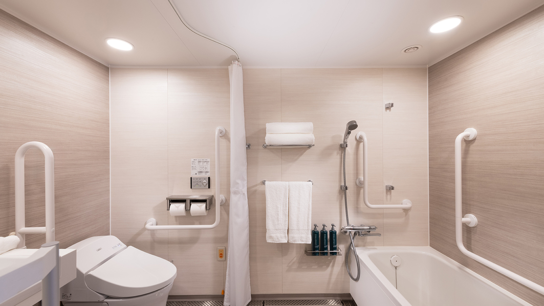 ツインアクセシブルルームバスルーム