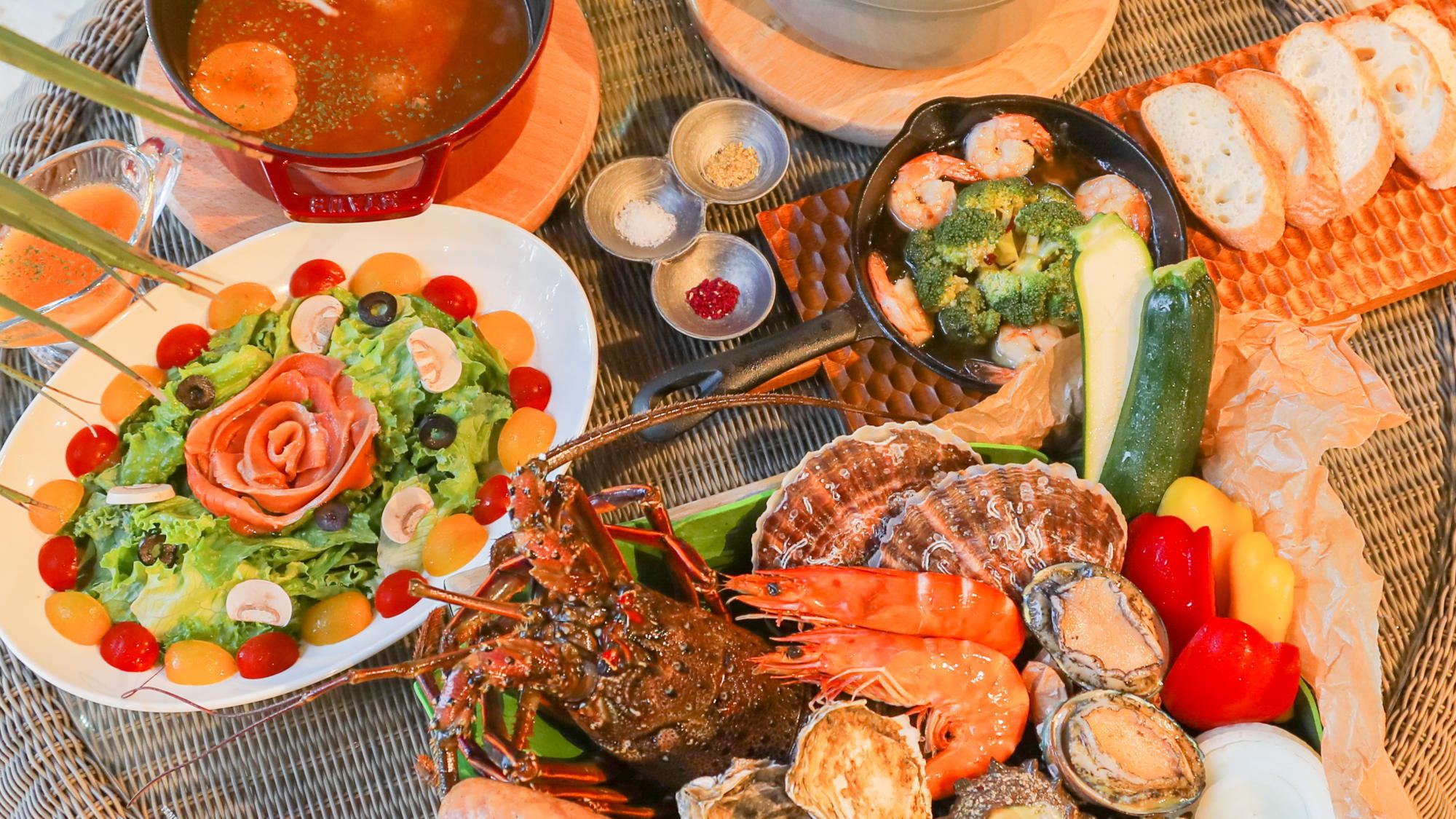 BBQ＜シーフードコース＞