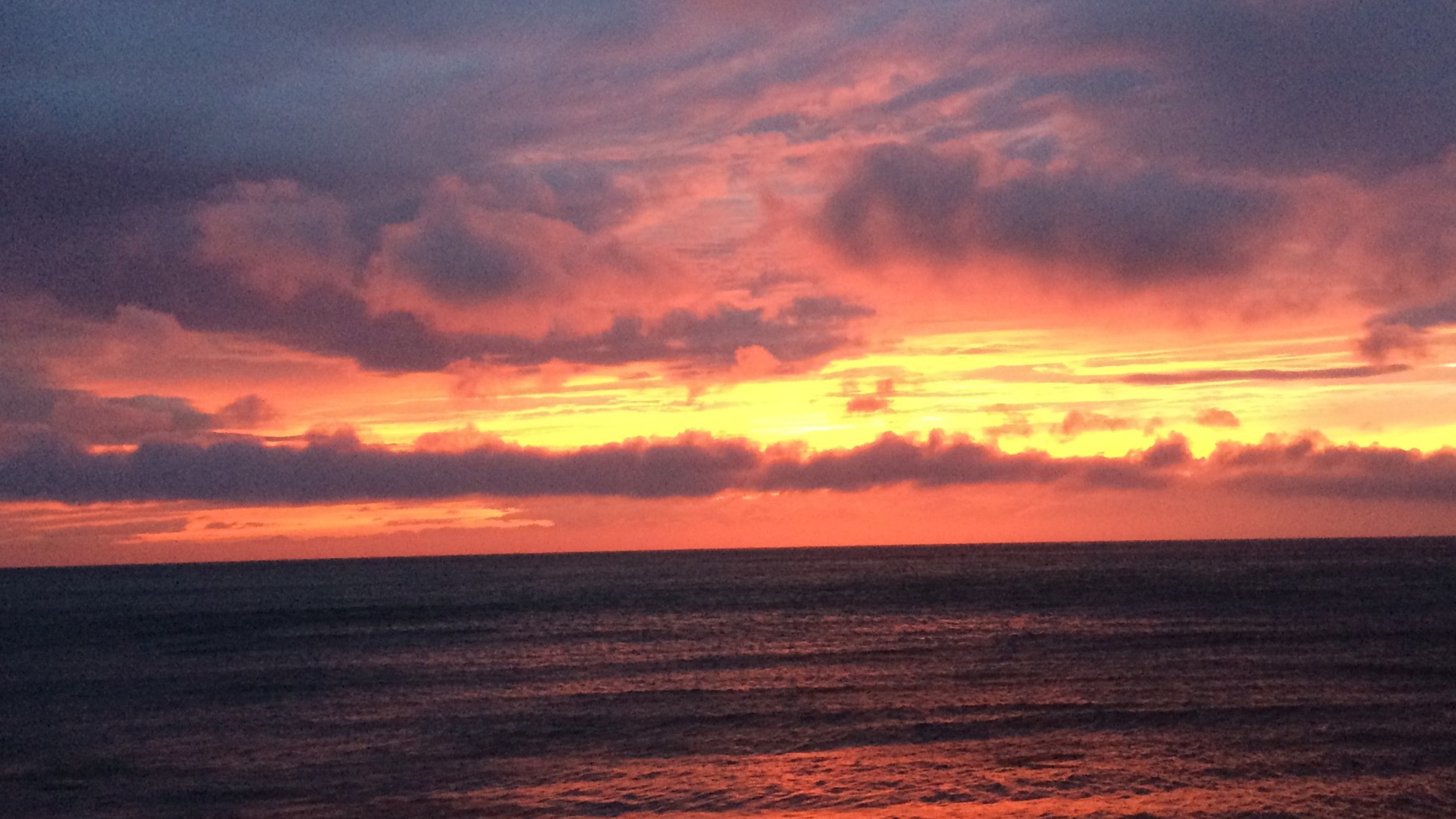 駿河湾の夕陽