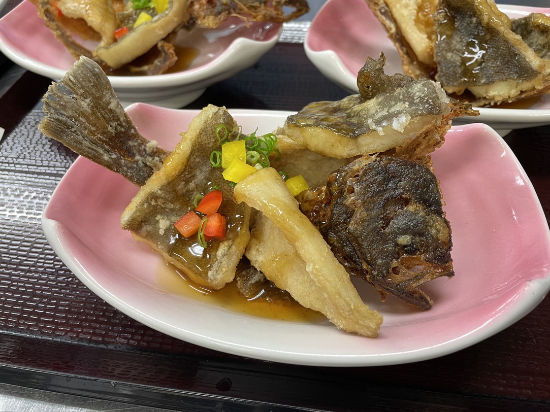 カレイのまるごとから揚げ