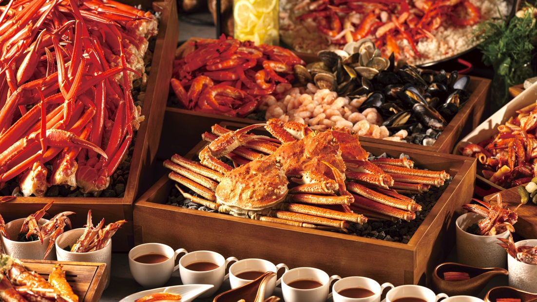 【ちょっと訳あり】期間限定★プリプリ海鮮満喫！カニ＆エビごちそうバイキング宿泊プラン