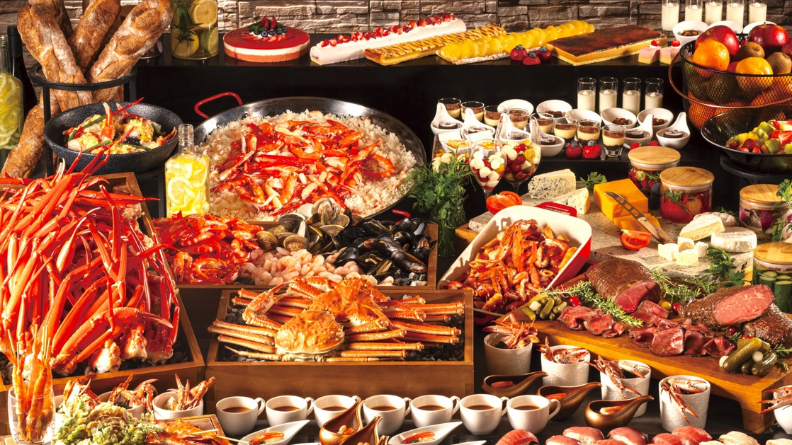 期間限定★プリプリ海鮮を満喫！カニ＆エビごちそうバイキング宿泊プラン