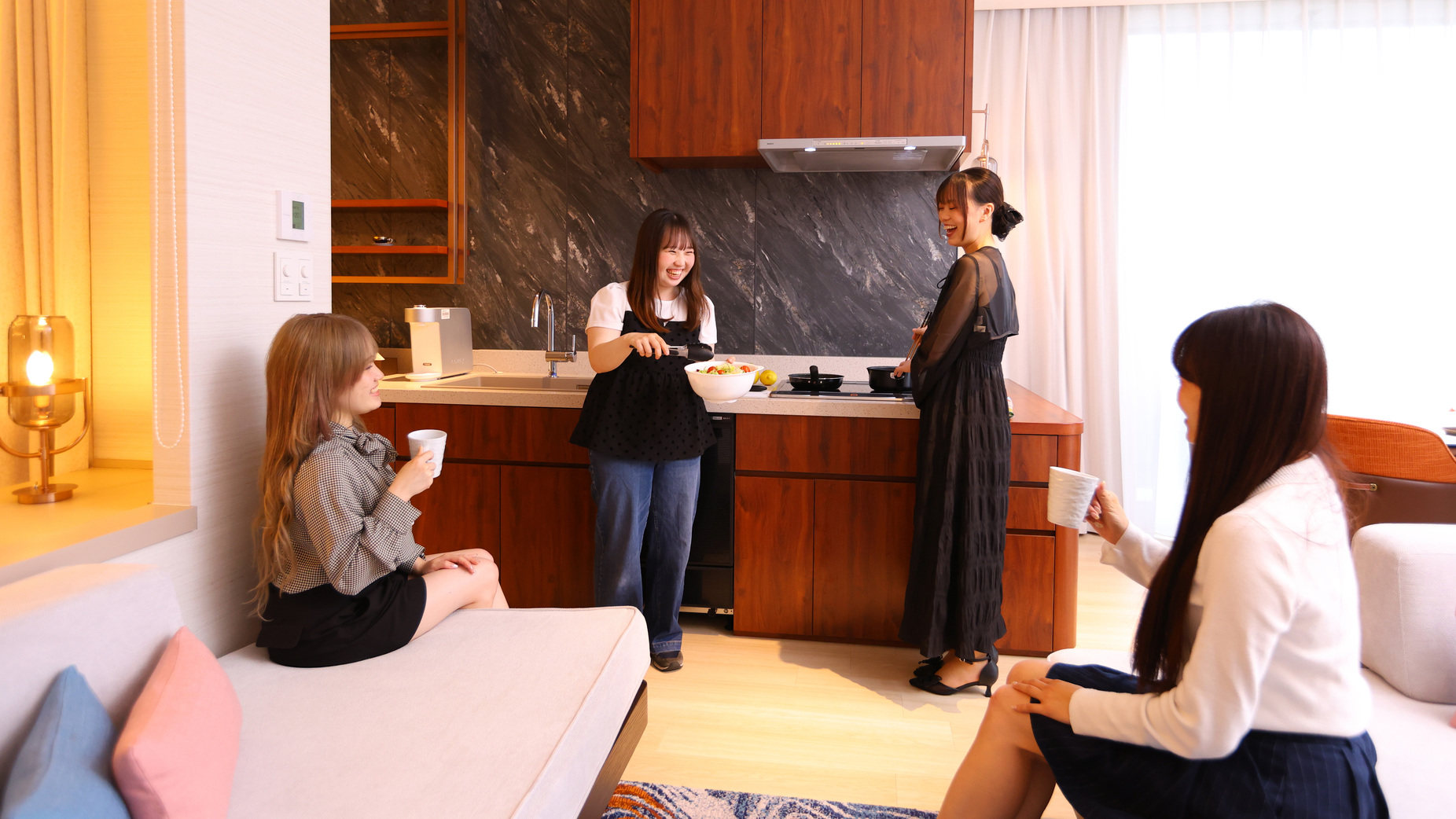 お友達同士で楽しむ時間はまさに【女子会】ですね♪