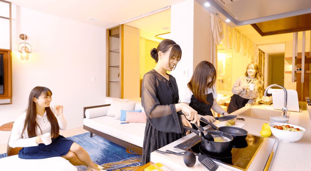 95室、12タイプのゲストルーム