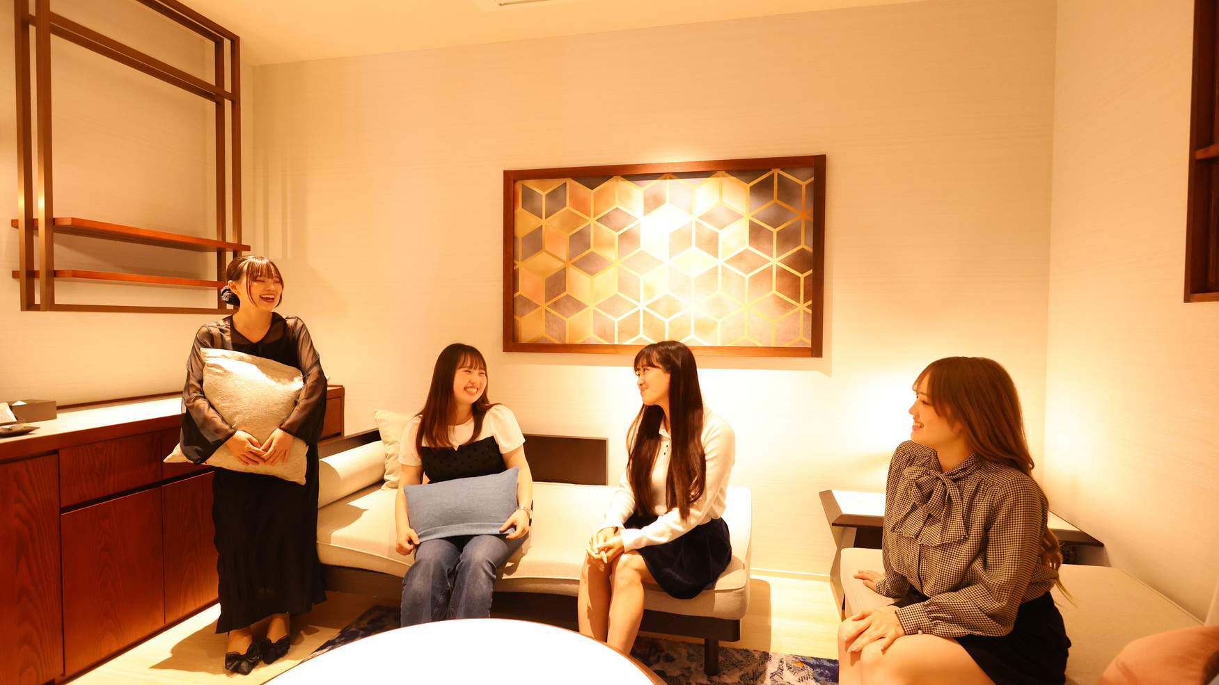 女子会も盛り上がるスイートルーム