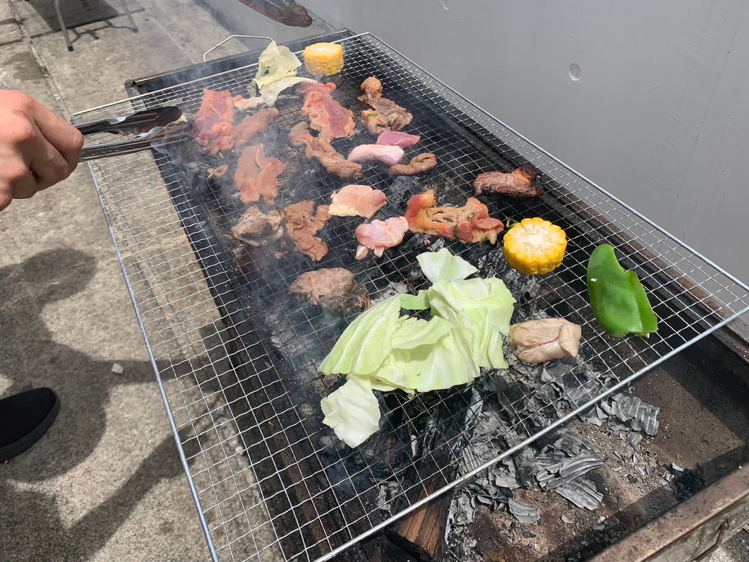 BBQの様子